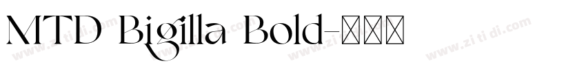 MTD Bigilla Bold字体转换